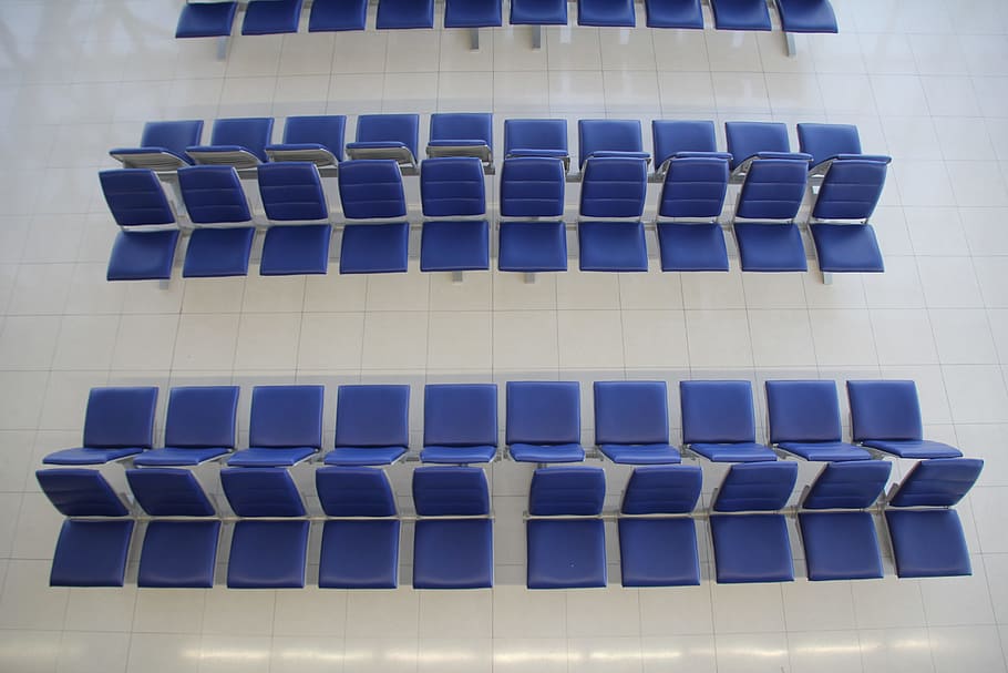 row, sit, airport, wait, empty, chairs, seat, chair series HD wallpaper