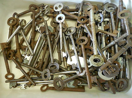 skeleton, keys, antique, security, vintage, lock, metal, old HD wallpaper