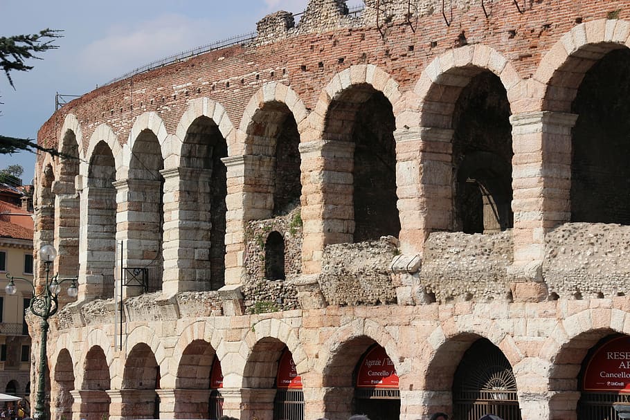 verona, theater, opera, history, the past, architecture, built structure HD wallpaper
