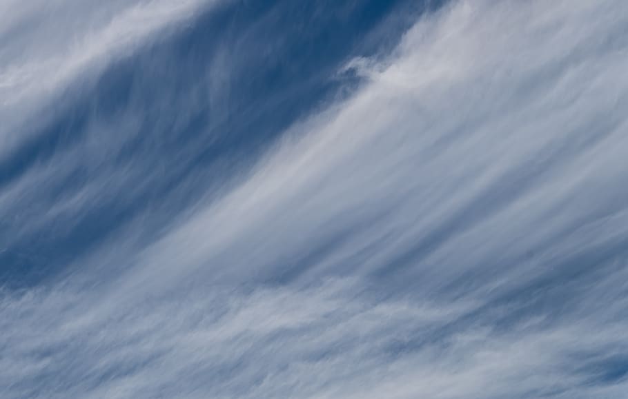 clouds, white, blue, fluffy, delicate, pattern, diagonal, sky HD wallpaper