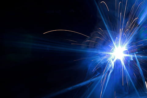 welding, arc, light, glove, electric, blue, work, tig, glowing HD wallpaper