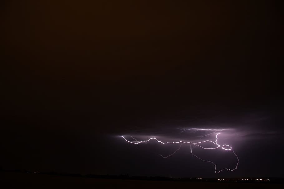 france, thunderstorms, lightning, power in nature, beauty in nature HD wallpaper