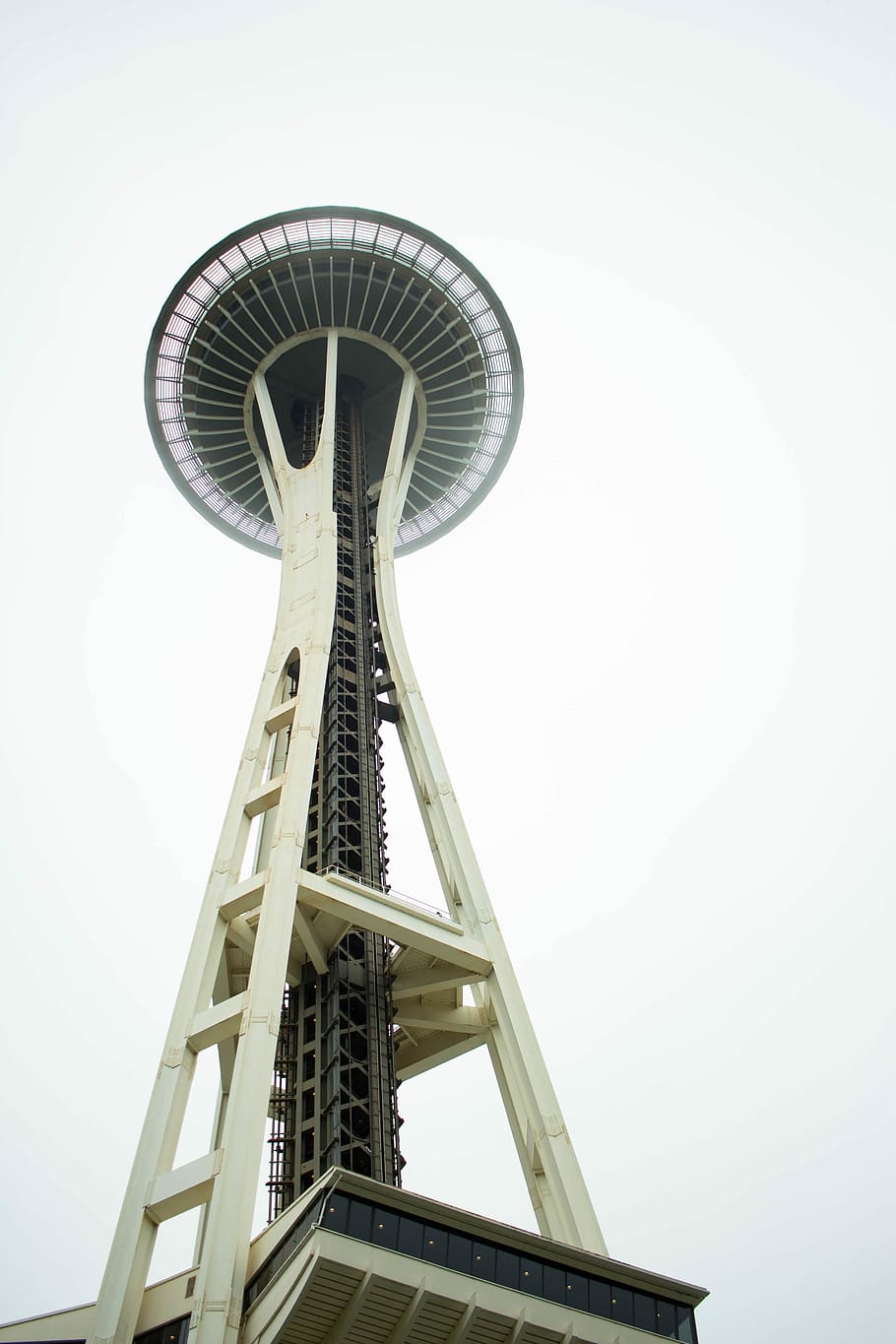 Space Needle, worm's-eye view photography of tower, skyscraper HD wallpaper