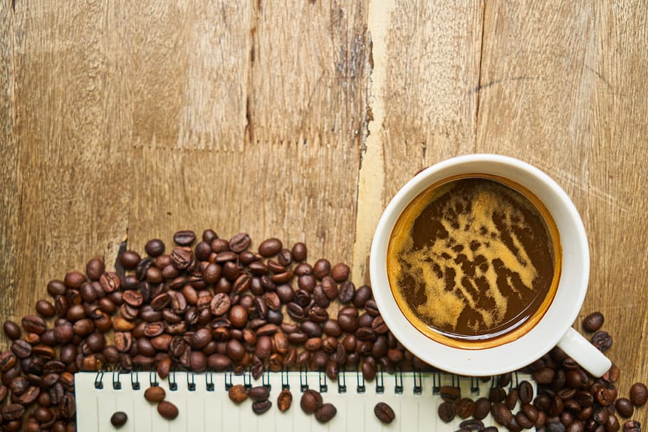 coffee, core, caffeine, morning, brown, wake, beverage, photo, HD wallpaper