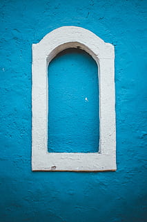 white arch framed wall decor, white concrete arch wall decor HD wallpaper