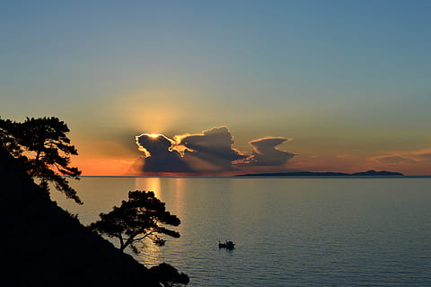 turkey, trilye, summer, landscape, solar, marine, sunset, grub HD wallpaper