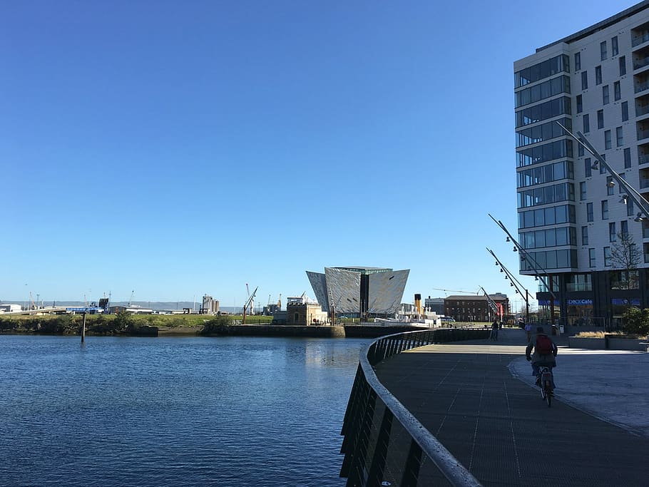 Belfast, Northern Ireland, Museum, shipyard, building exterior, HD wallpaper