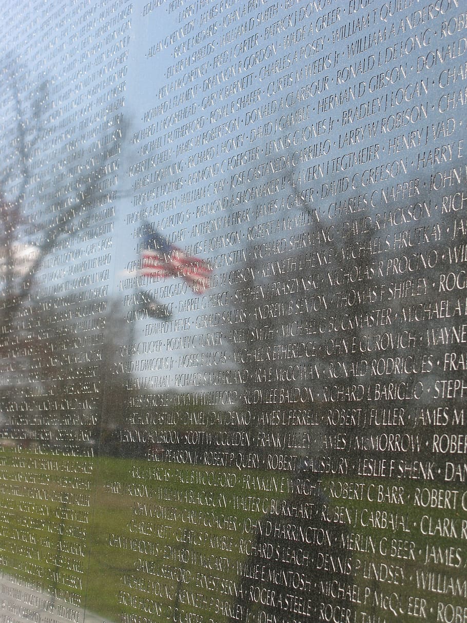 vietnam memorial, washington, dc, war, monument, veteran, american, HD wallpaper