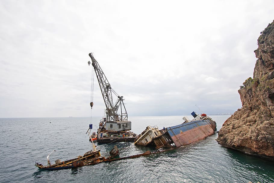 ship, accident, sink, rusty, kennedy, recovery, disaster, help HD wallpaper