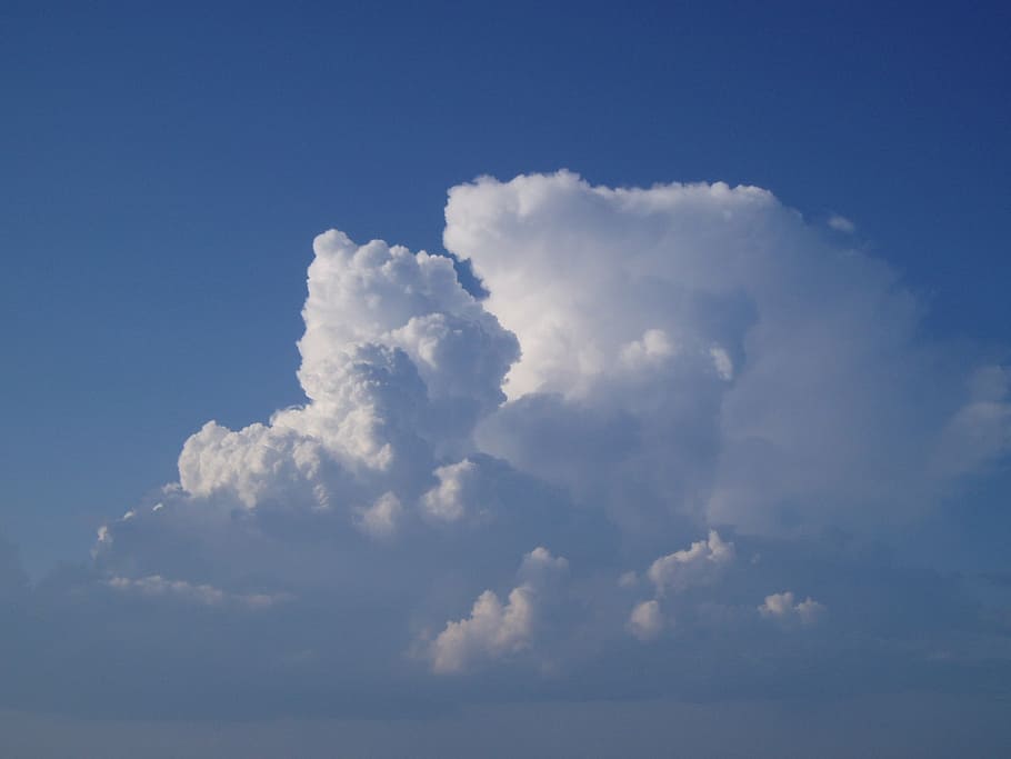 clouds, sky, blue, nature, weather, light, cloud - sky, beauty in nature HD wallpaper