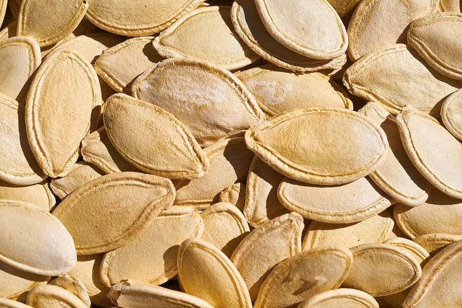 brown fruit seeds, core, pumpkin seeds, dried fruits and nuts, HD wallpaper