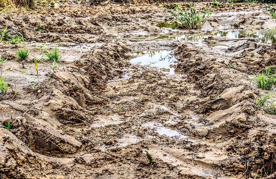 mud, trace, profile, reprint, mature, mature imprint, tire track HD wallpaper