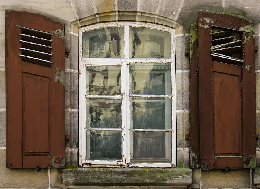 window, old, ruin, old window, historically, shutter, architecture HD wallpaper