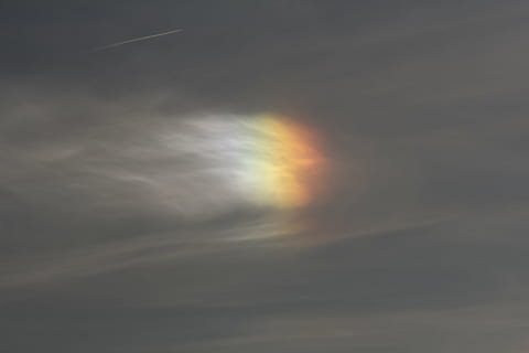 rainbow on sky, nature, clouds, lichtspiel, light phenomenon HD wallpaper
