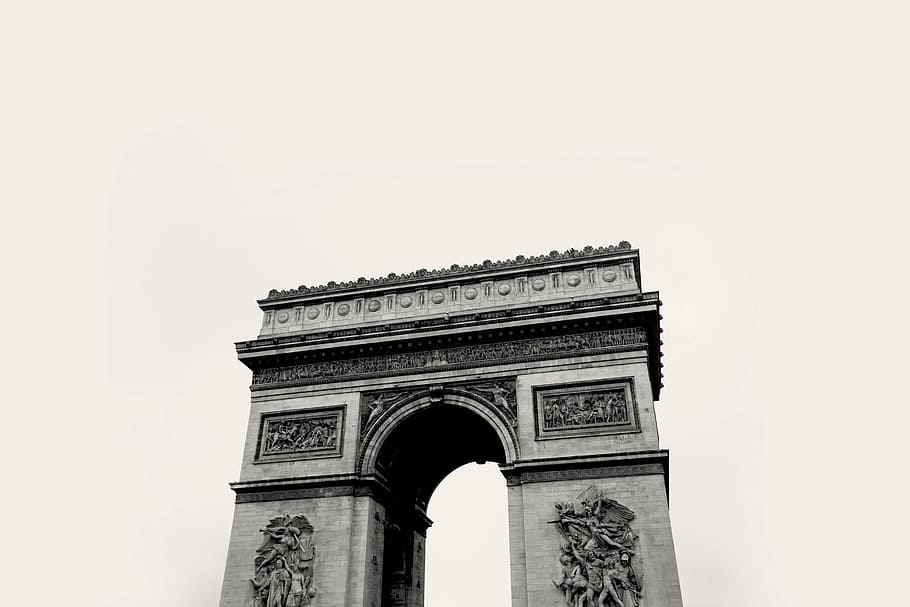 arch grey gate close-up photo, places, landmark, architecture HD wallpaper