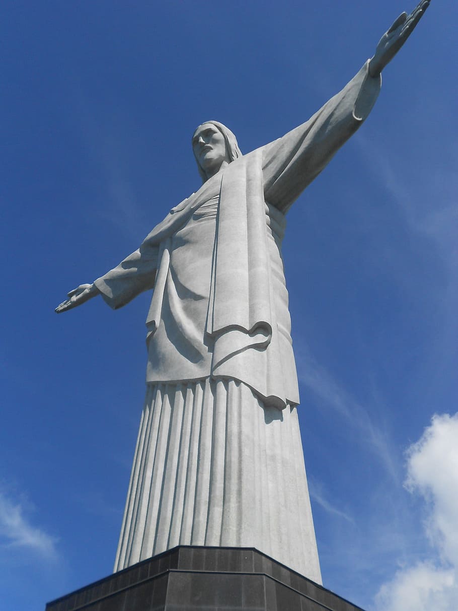 Rio De Janeiro, Christ, tourist attraction, corcovado, statue, HD wallpaper