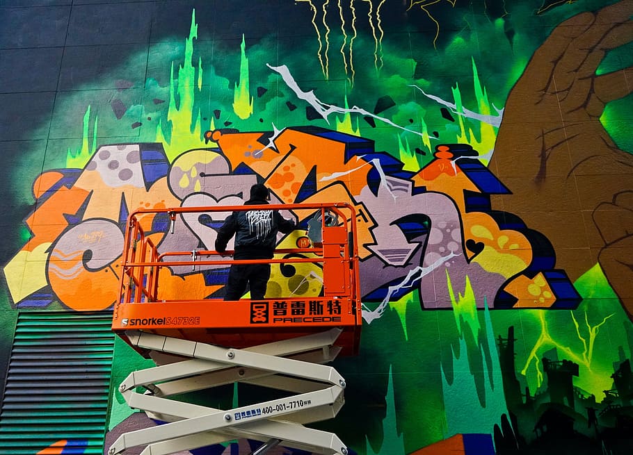 graffiti, wall, hand-painted, multi colored, wall - building feature HD wallpaper