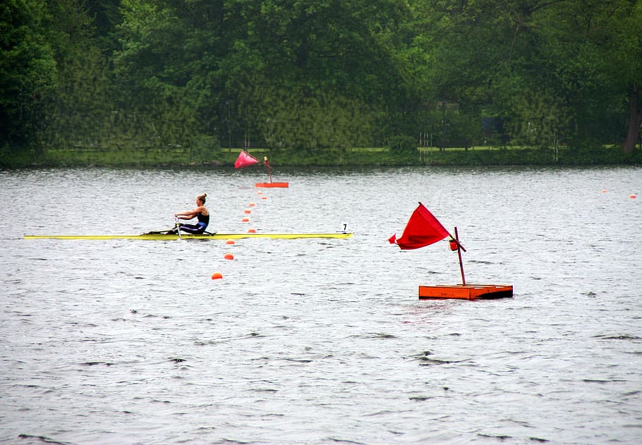 rowing, baldeneysee, eat, competition, target, one, women, targeted banner HD wallpaper