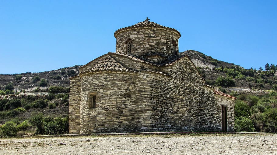 Cyprus, Kato Lefkara, Archangel Michael, church, 12th century, HD wallpaper