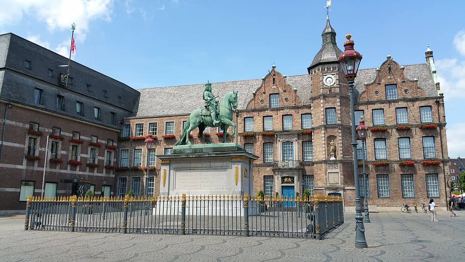 düsseldorf, germany, dusseldorf, city, town, historic, architecture, HD wallpaper