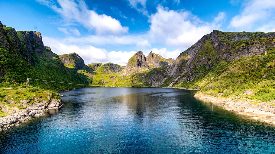 landscape, mountains, nature, sky, clouds, daylight, environment HD wallpaper