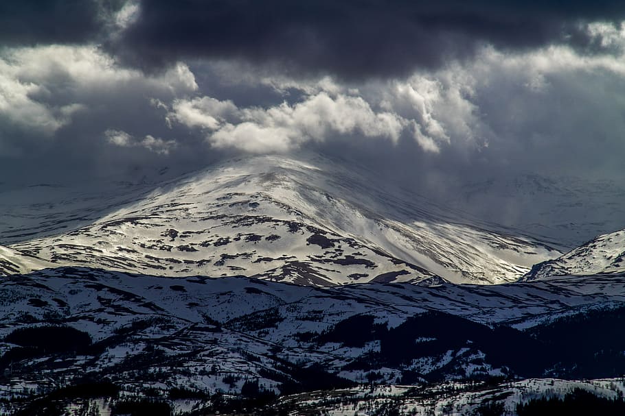 snow, panoramic, mountain, ice, nature, outdoor, winter, glacier HD wallpaper