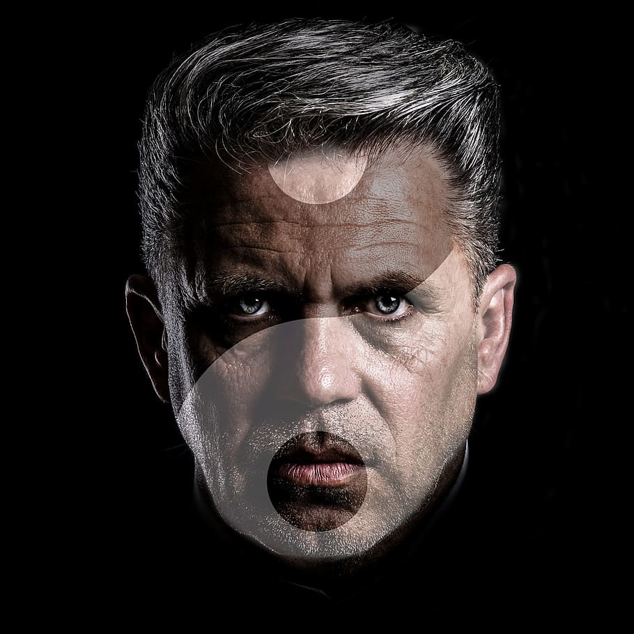 man, face, portrait, yin, yang, balance, male, people, young HD wallpaper