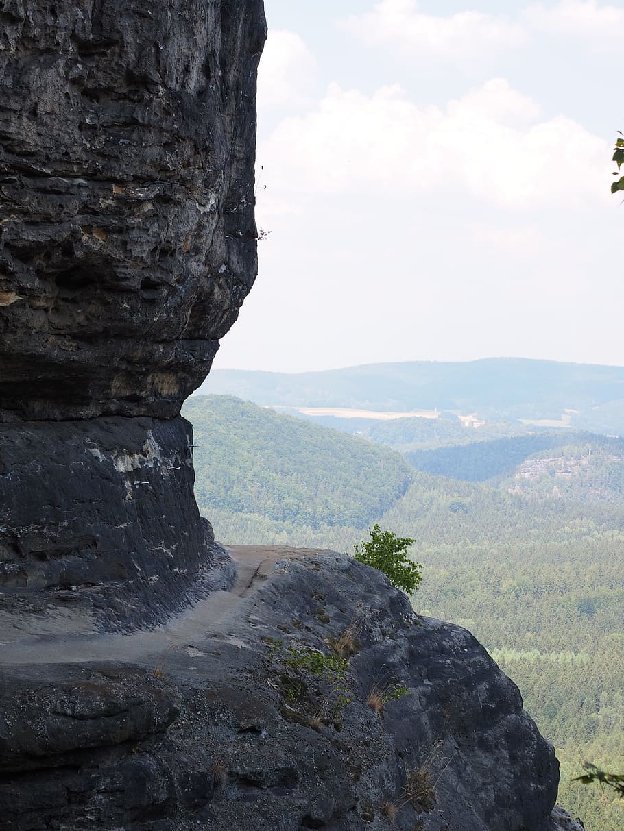 frienstein, path, trail, exposed, idagrotte, elbe sandstone HD wallpaper