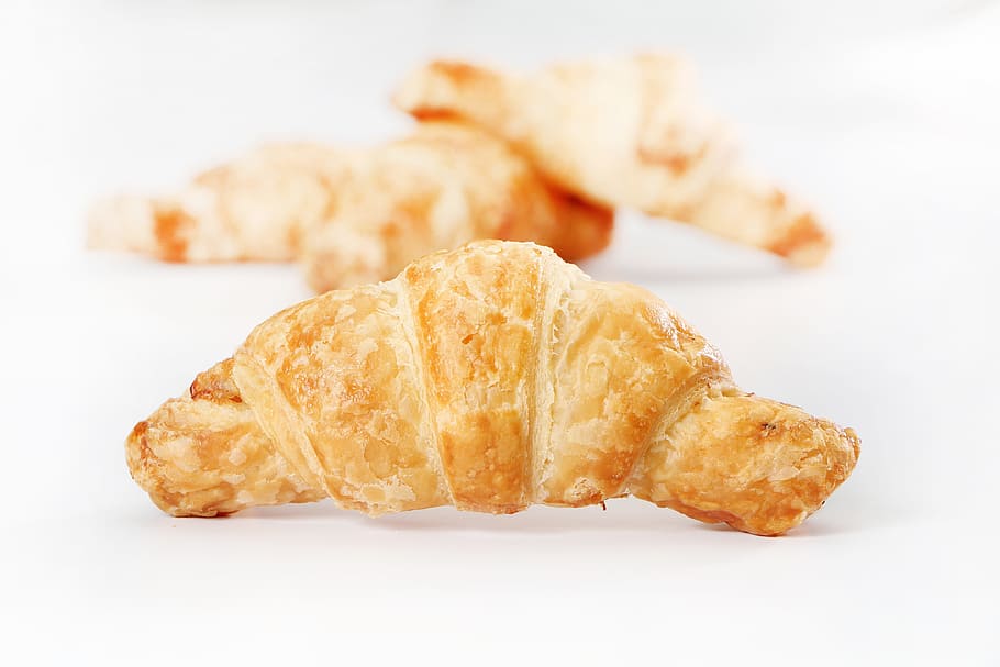 kitchen socket, croissant, baking bread, food and drink, studio shot HD wallpaper