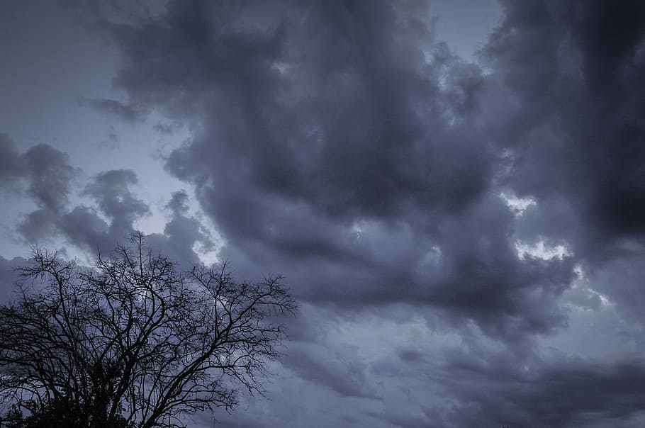 dusk, clouds, sky, cloudscape, cloudy, twilight, cloud - sky HD wallpaper