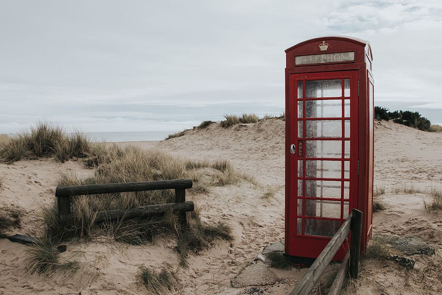 grass, sand, shore, highland, landscape, outdoor, wood, telephone HD wallpaper