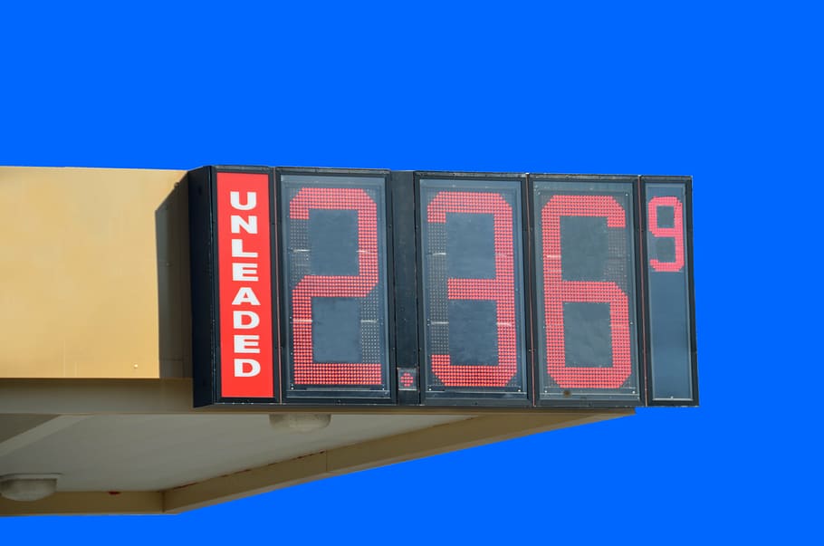 gas price, sign, fuel, unleaded, isolated background, gasoline, HD wallpaper