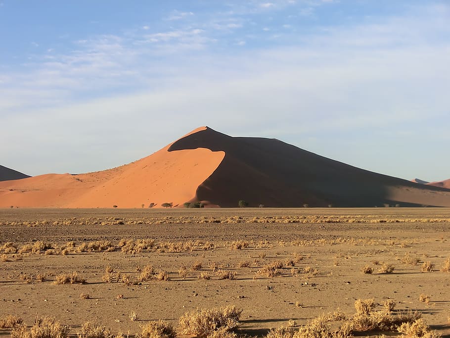 namibia, dune, sand, roter sand, africa, desert, sossusvlei namibia HD wallpaper