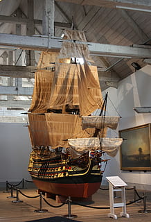 ship, sails, museum, masts, jib, victory, model, dockyard, chatham HD wallpaper
