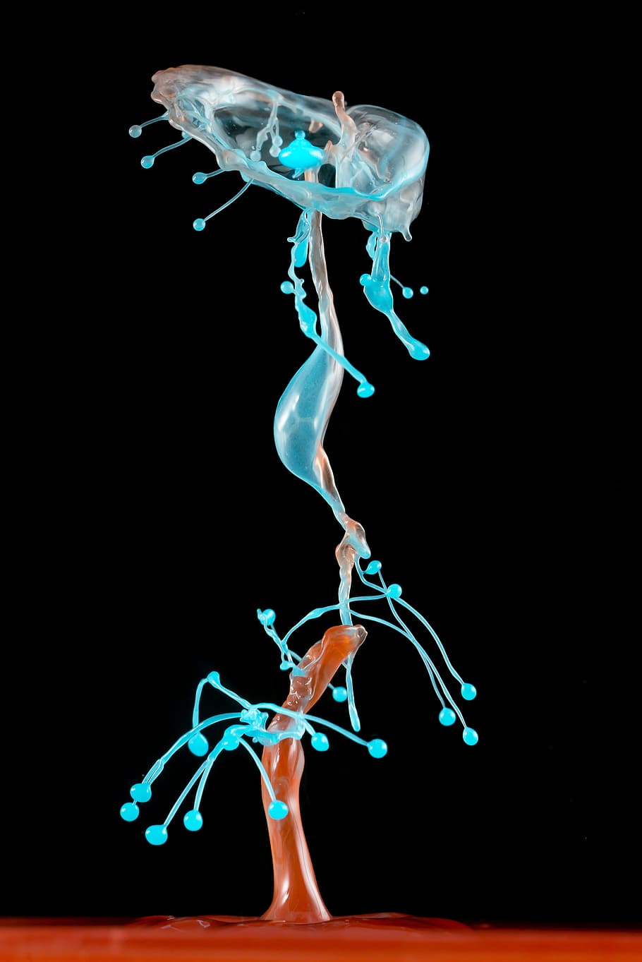 water, drops, spray, macro, nero, creative, abstract, colors HD wallpaper