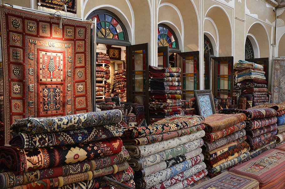 carpets, trade, religion, place of worship, indoors, no people HD wallpaper