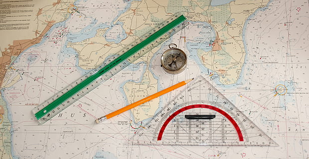 maritim, navigation, chart, compass, protractor, ruler, pencil HD wallpaper