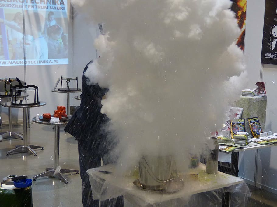 experience, science, the eruption, preview, liquid nitrogen