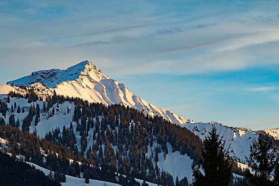 Vorarlberg, Austria, Mountains, ebnit, winter, snow, alpine HD wallpaper