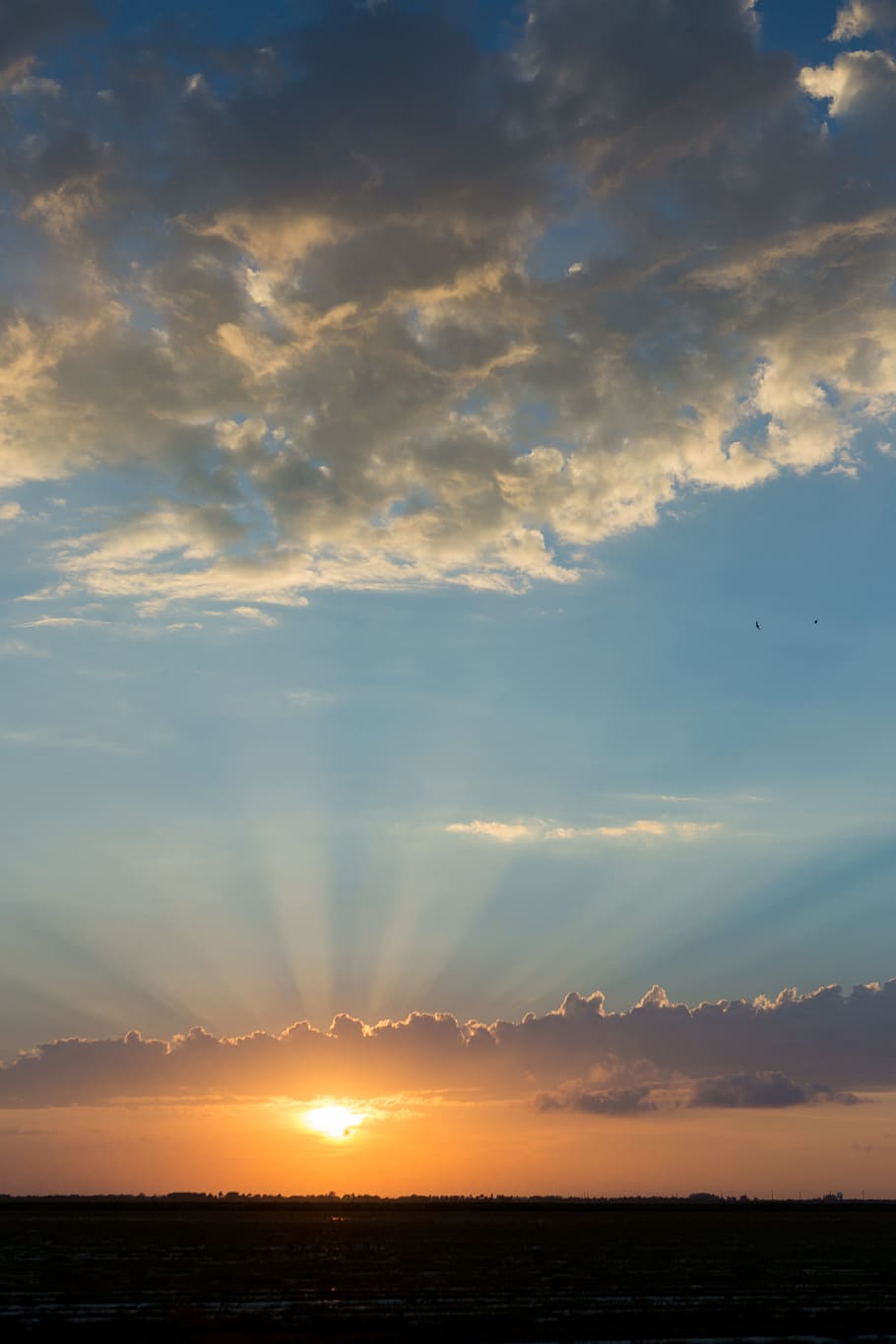 sun, clouds, sky, nature, cloudy, heaven, sunset, sunrise, scene HD wallpaper