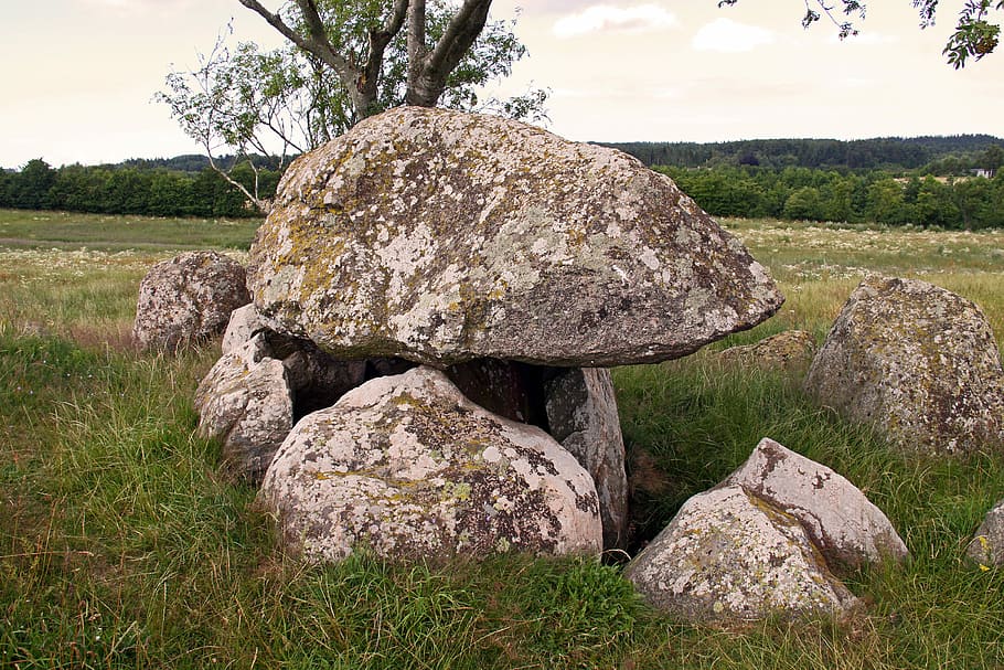 Dolmen, Cairn, Rocks, Ancient, Stone Age, monument, denmark