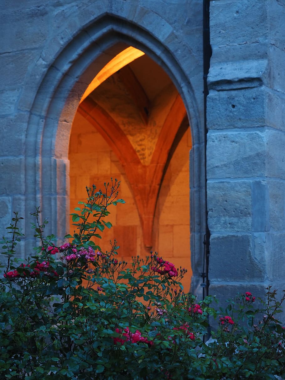Bow Window, Insight, Cloister, monastery of lorch, benedictine monastery, HD wallpaper