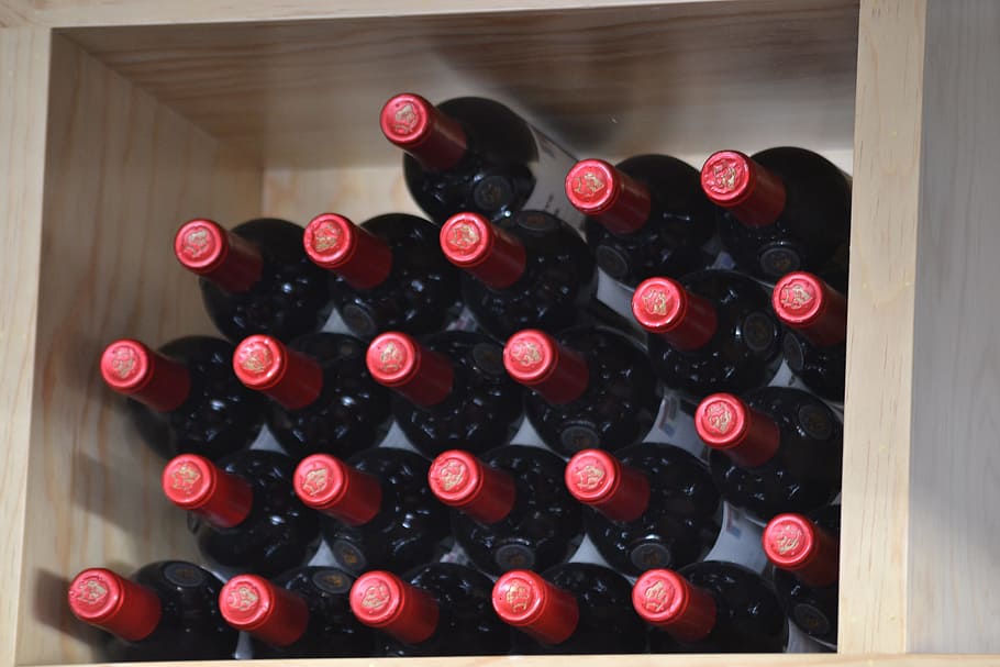 tasting, wine, red wine, bottle, bottles, indoors, large group of objects HD wallpaper