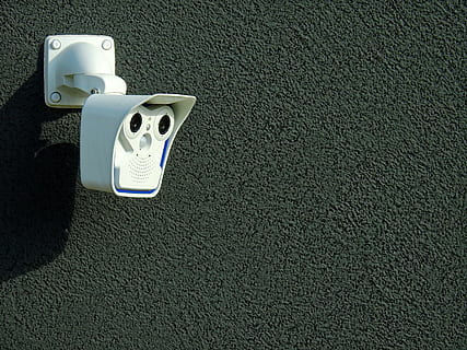 white bullet-type security camera, video camera, lens, film HD wallpaper