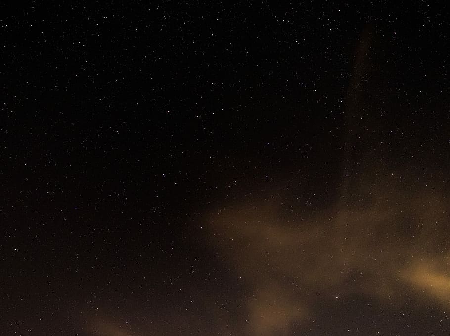 aerial photography of stars, stars glowing at night, sky, black HD wallpaper