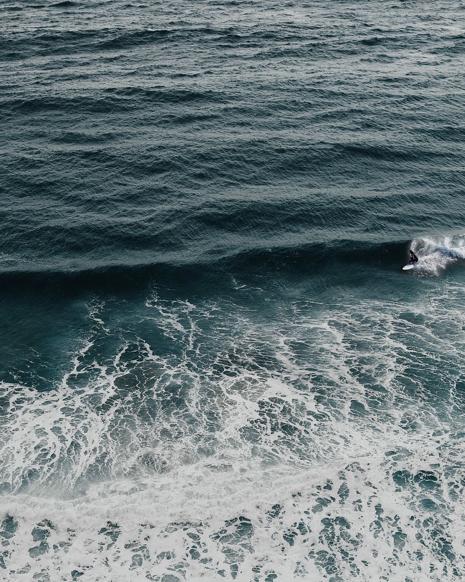 coastline, waving body of water, sea, ocean, wave, motion, waterfront HD wallpaper