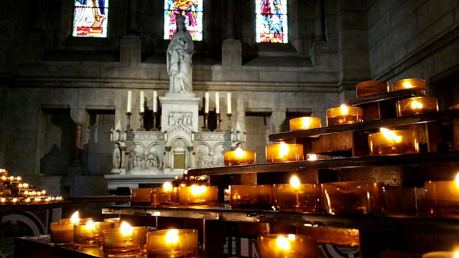 paris, church, light, ask, religion, illuminated, architecture HD wallpaper