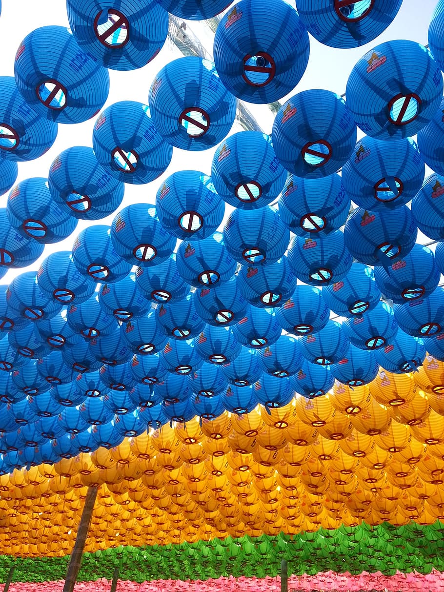 chinese lantern, light, section, paper lamp, the bulguksa temple HD wallpaper