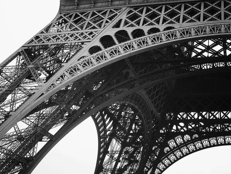 low angle photo of tower, eiffel tower, paris, landmark, architecture, HD wallpaper
