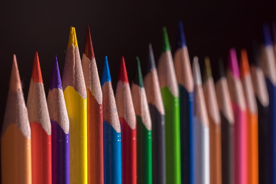 HD wallpaper: assorted-color pencils, colored pencils, wooden pegs, pens,  colorful | Wallpaper Flare